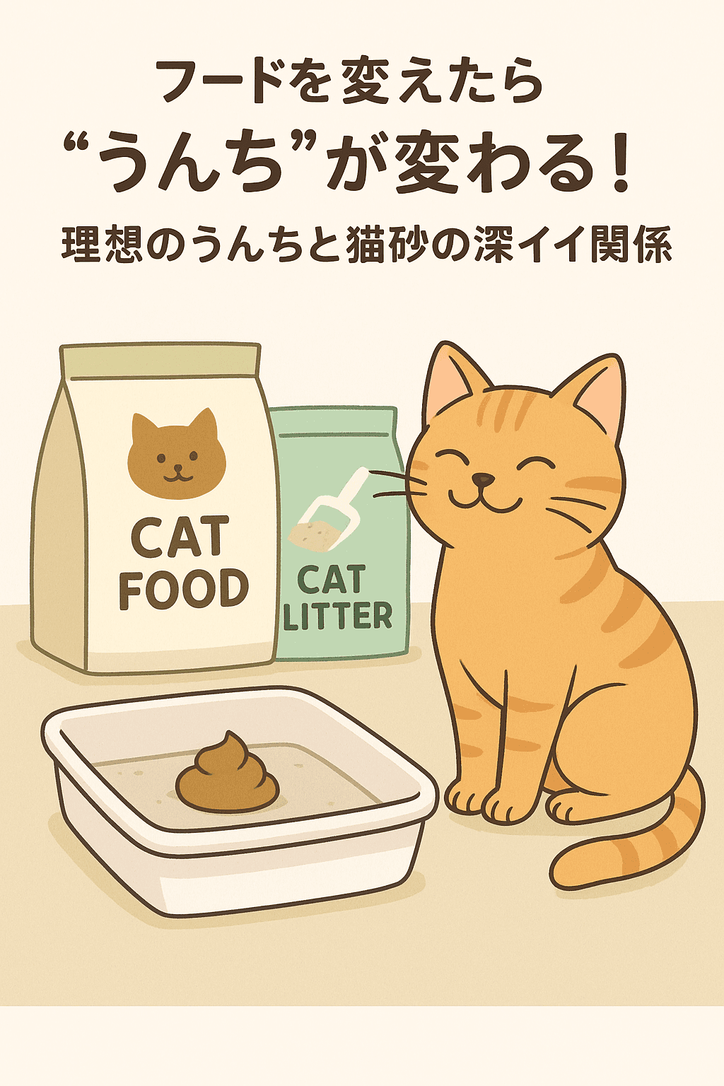 フードを変えたら「うんち」が変わる! 理想の“うんち”と“猫砂”の深イイ関係