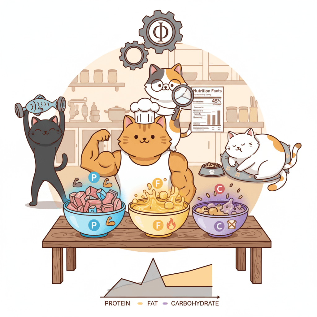 【成分徹底比較】タンパク質が多ければOK? 猫の健康を守る「3大栄養素」の黄金比とは